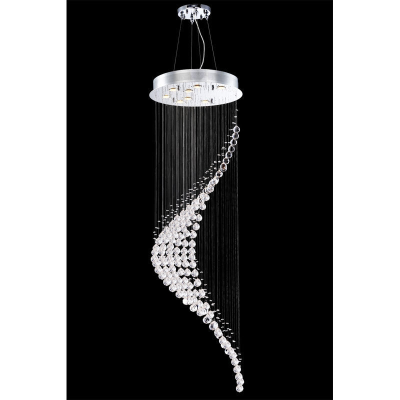 Crystal Rain 8 - Light Chandelier