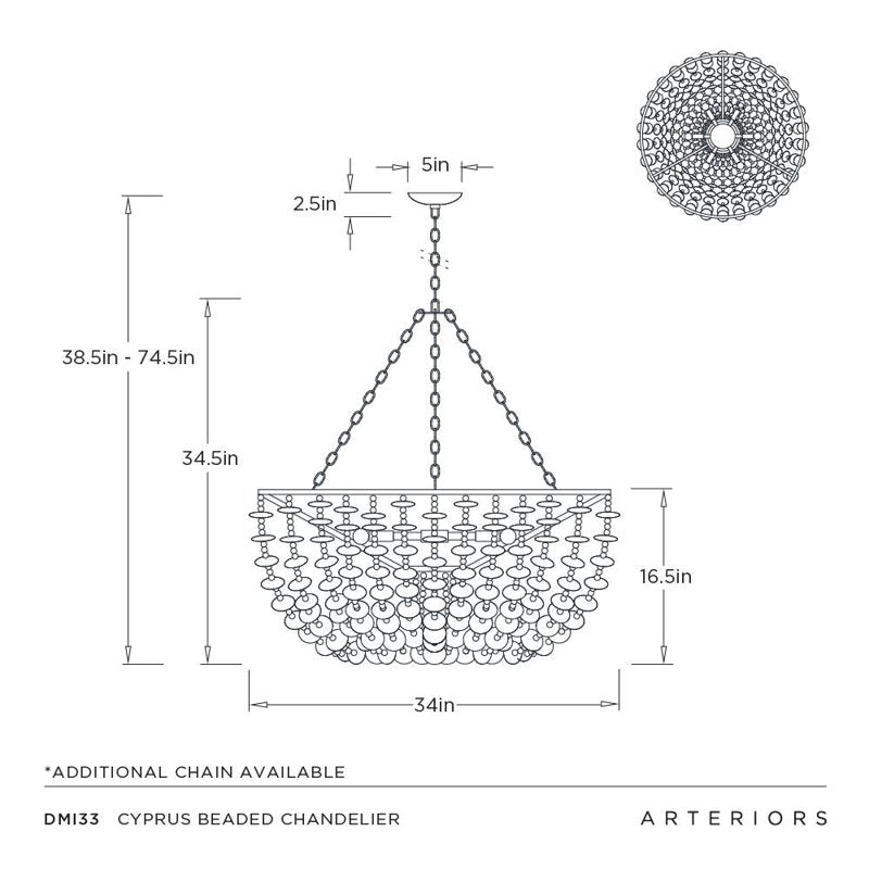 Cyprus Beaded Chandelier