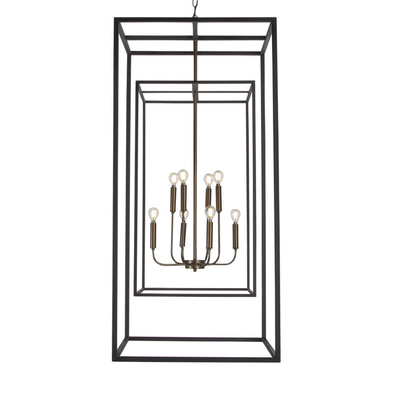 David’s 8 - Light Rectangle Chandelier
