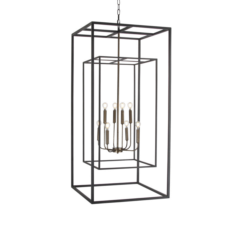 David’s 8 - Light Rectangle Chandelier