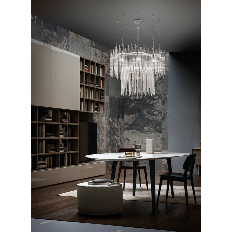 Diadema Suspension C_2 Crystal Matt Bronze 2 E26 Ul