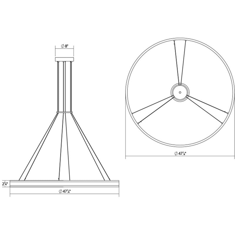 Double Corona 2 - Light LED Chandelier