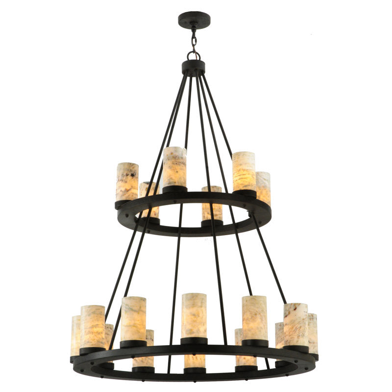 Dunstable 18 - Light Glass Chandelier