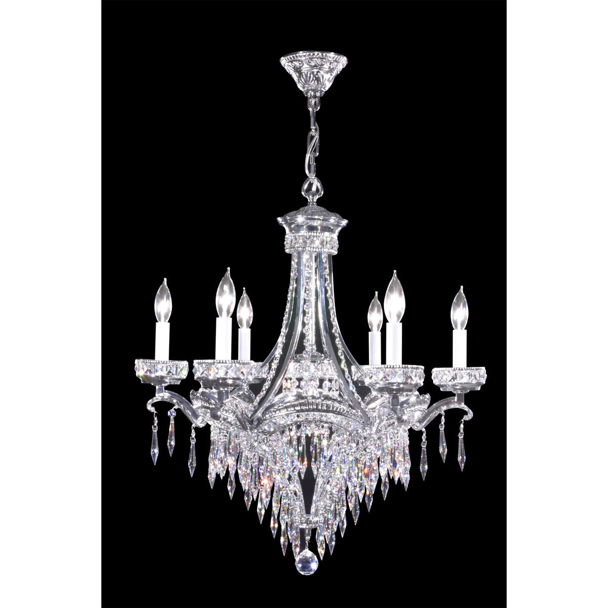 Dynasty Cast Brass 7 - Light Chandelier