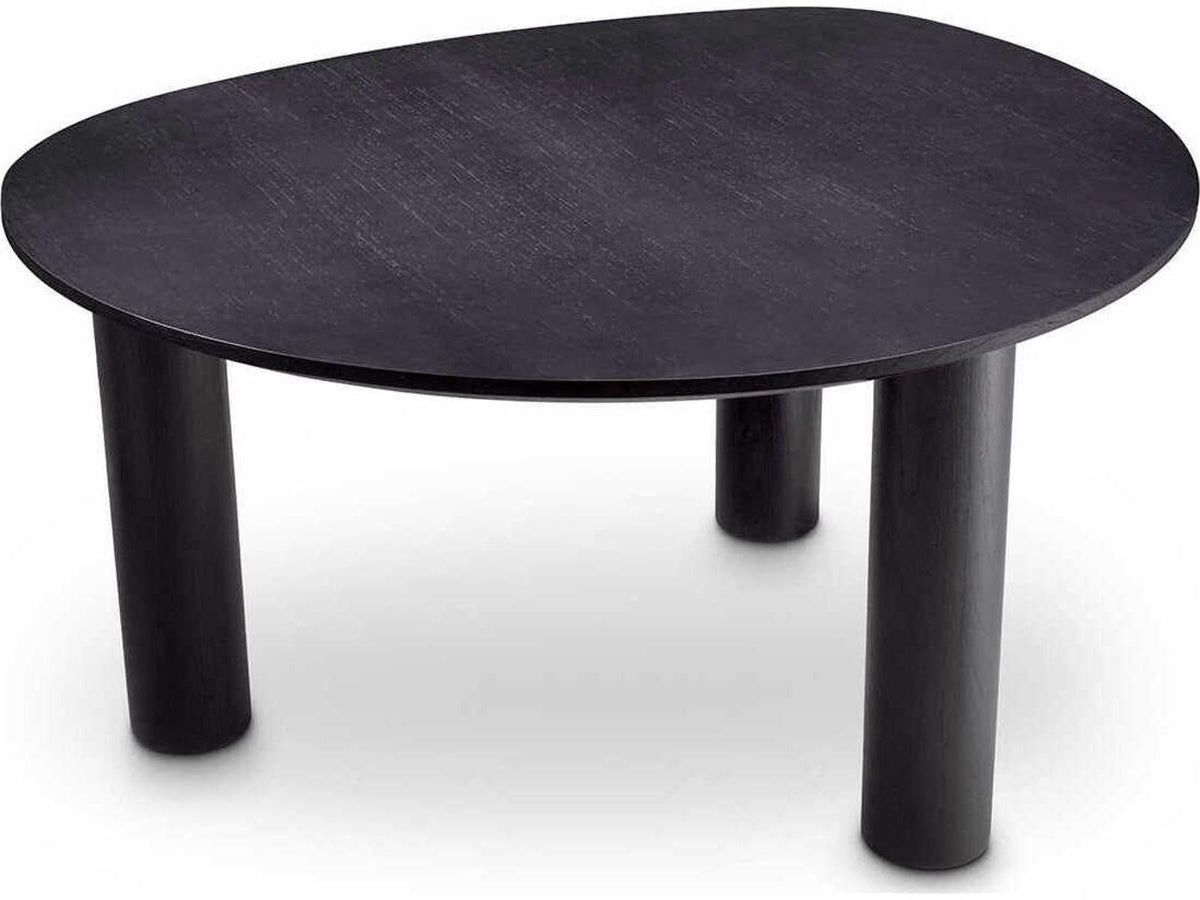 Lombardo Irregular Black Veneer Dining Table