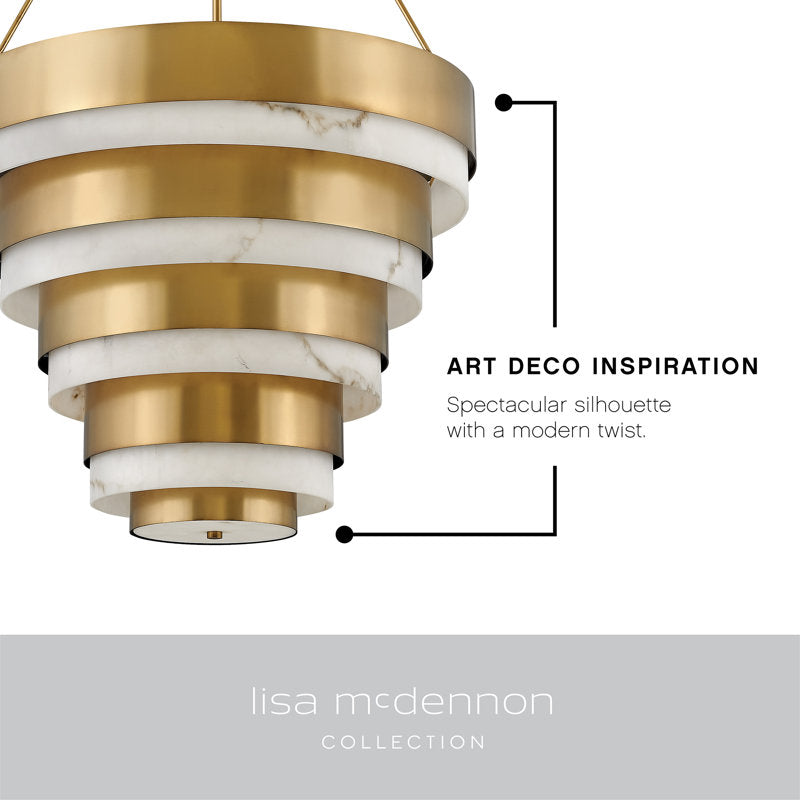 Echelon 4 - Light Unique / Statement Tiered Chandelier