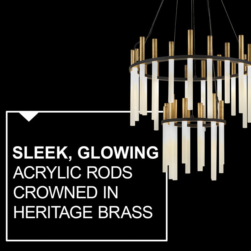Echo 1 - Light Unique / Statement Tier LED Chandelier