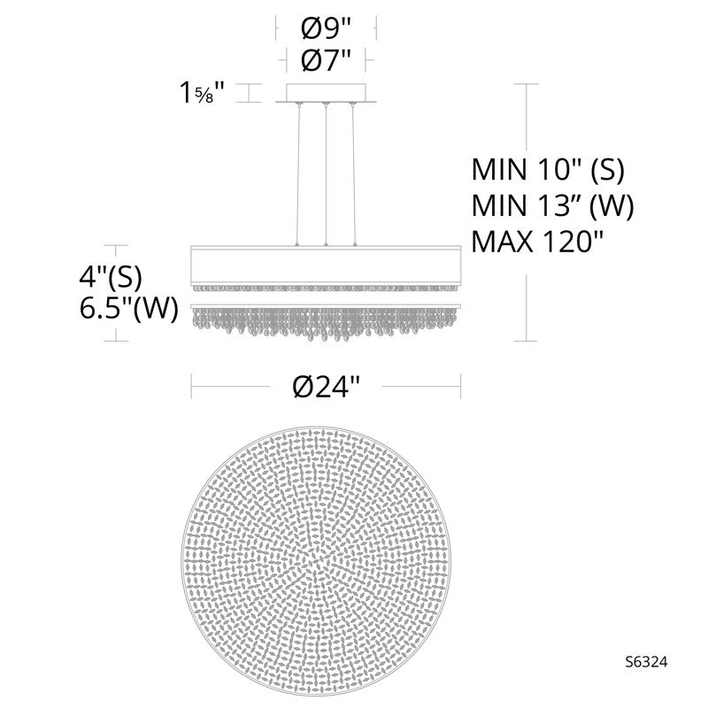 Eclyptix 1 - Light LED Chandelier