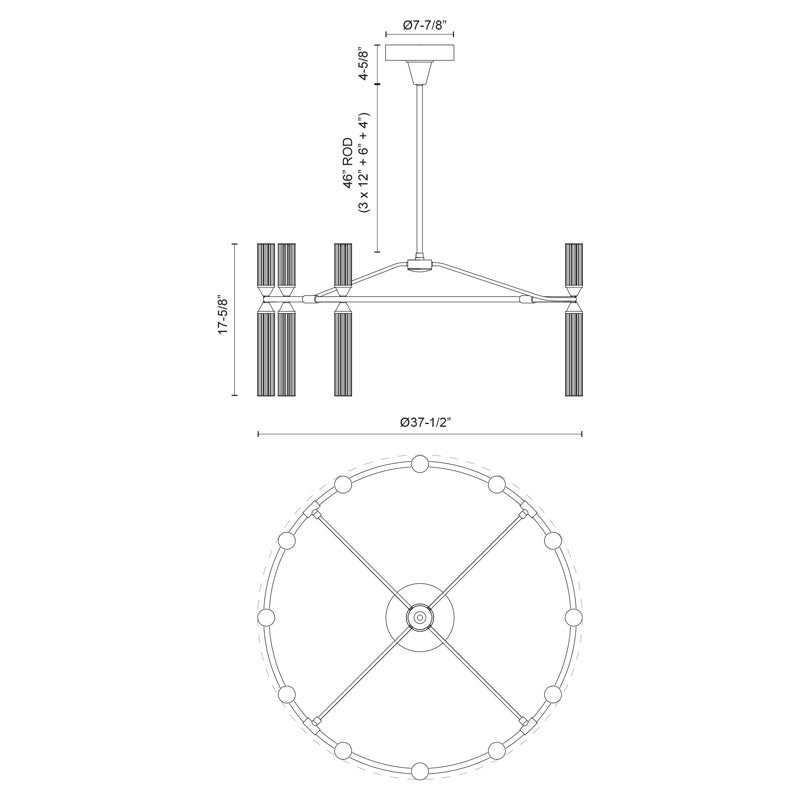 Edwin 24 - Light LED Chandelier