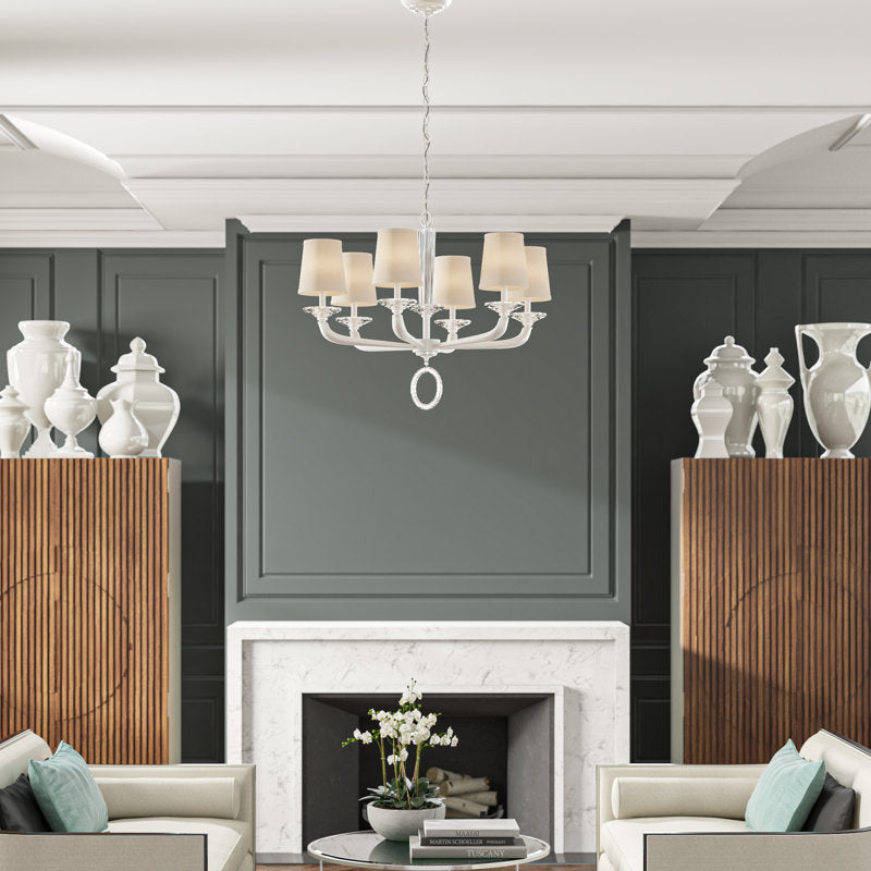 Emilea 6 - Light Glass Chandelier