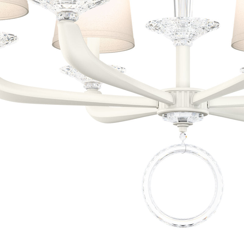 Emilea 6 - Light Glass Chandelier