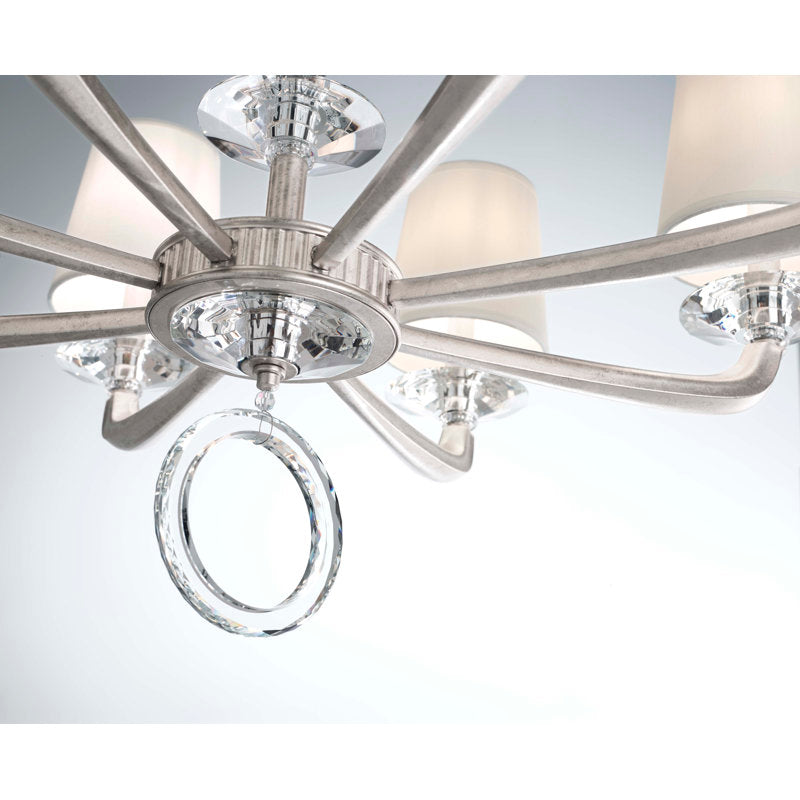 Emilea 6 - Light Glass Chandelier