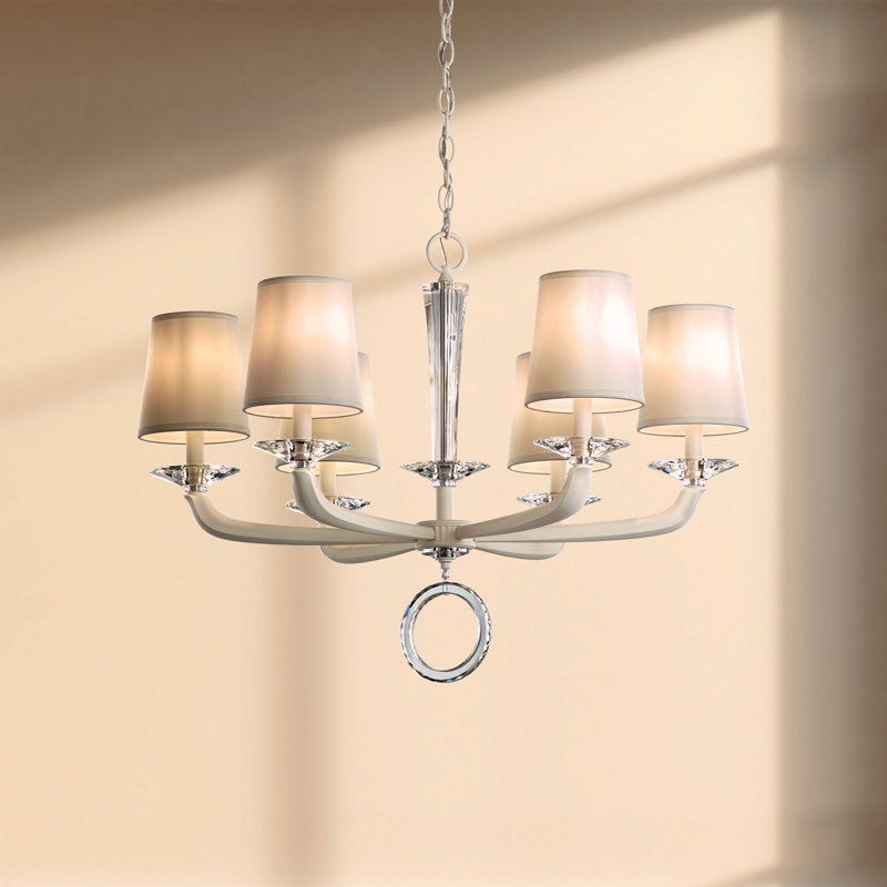 Emilea 6 - Light Glass Chandelier