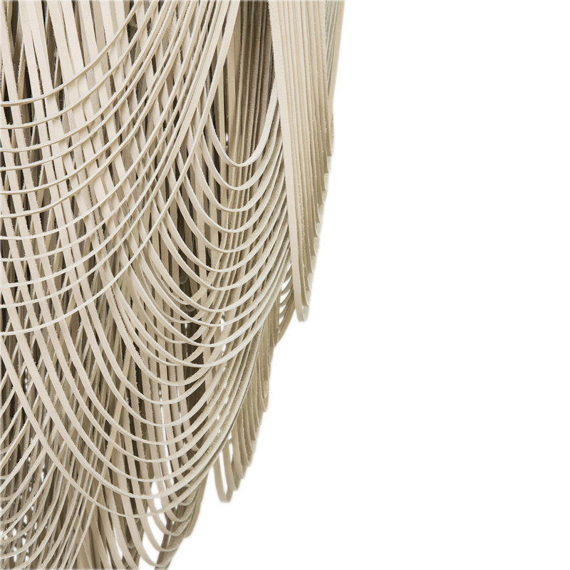 Extra Large Leather Fringe Flushmount Chandelier