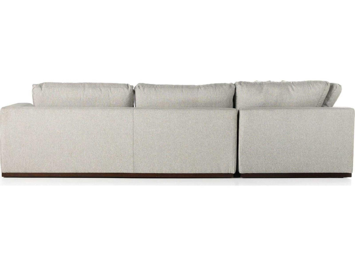 Centrale Colt 4-Piece Modular Sectional Sofa in Aldred Silver