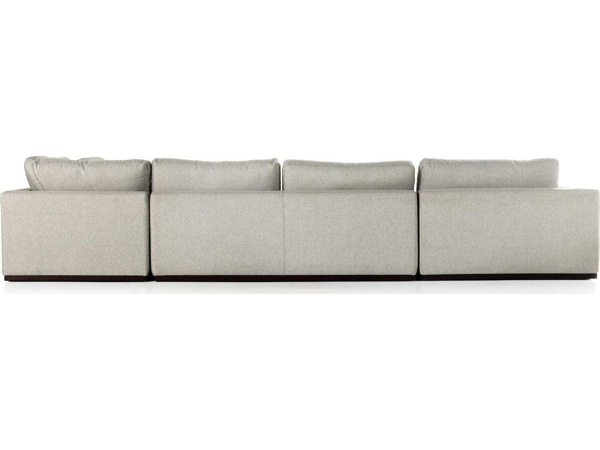 Centrale Colt 4-Piece Modular Sectional Sofa in Aldred Silver