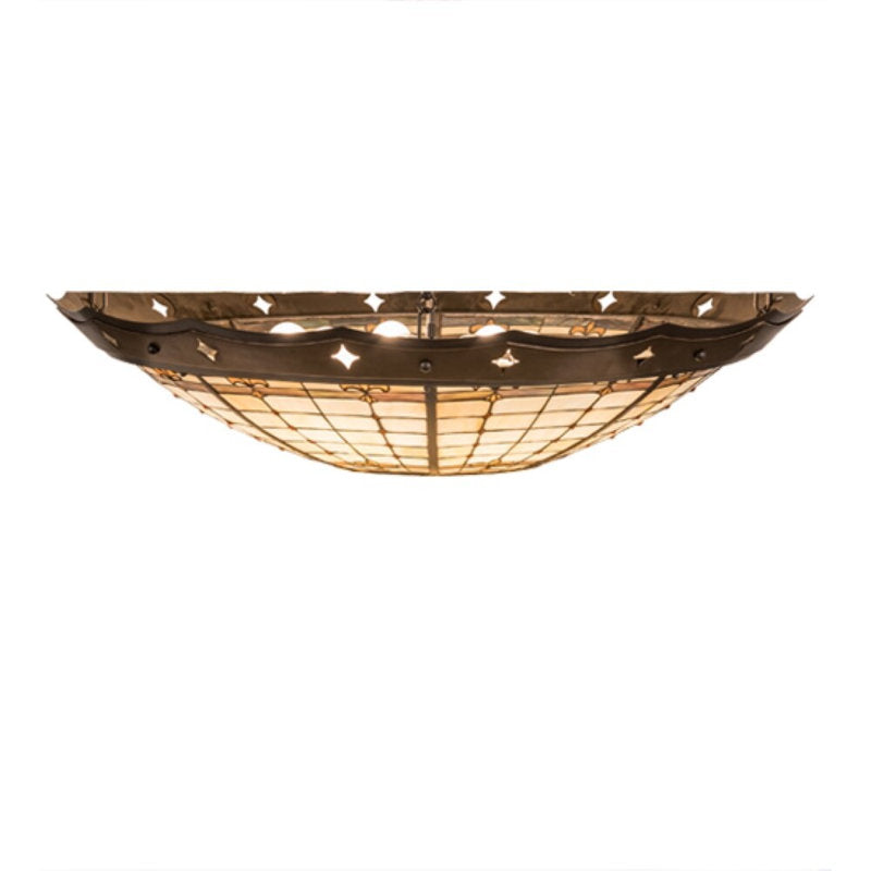 Fleur-de-Lite 8 - Light Semi Flush Mount