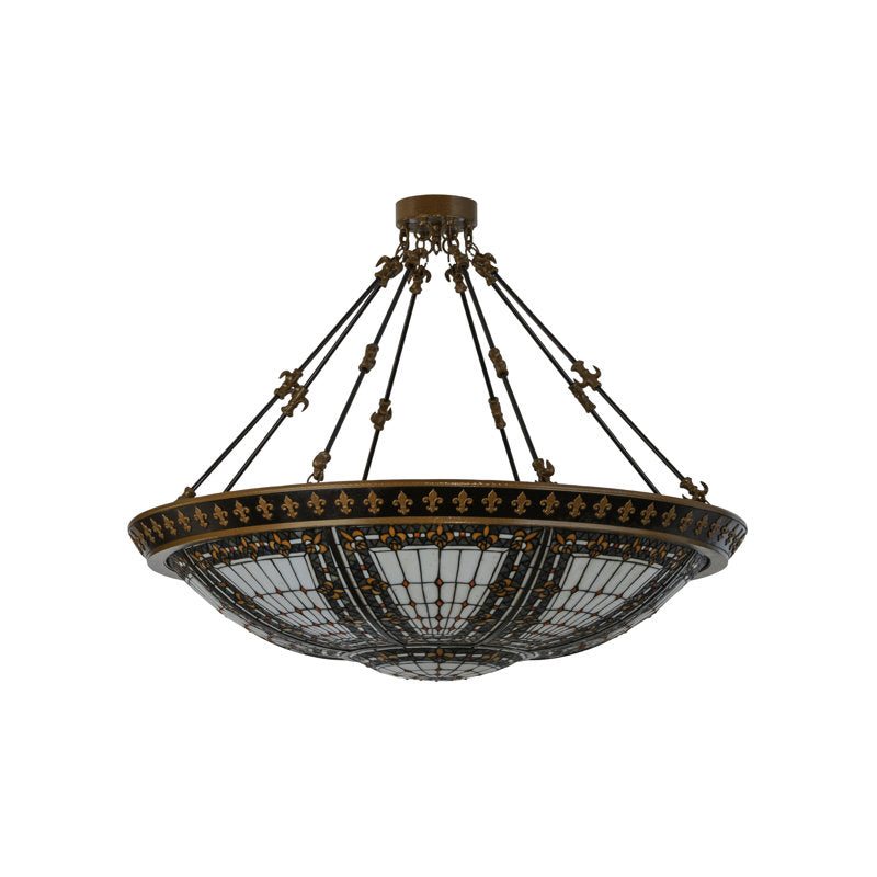 Fleur-de-lis 8 - Light Semi Flush Mount