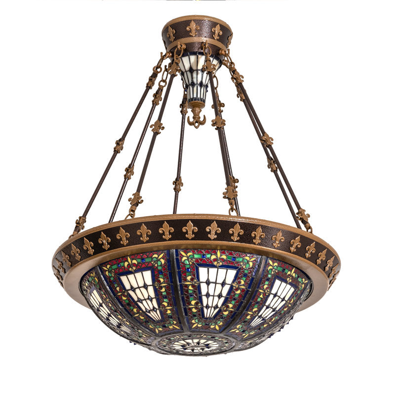 Fleur-de-lis Semi Flush Mount
