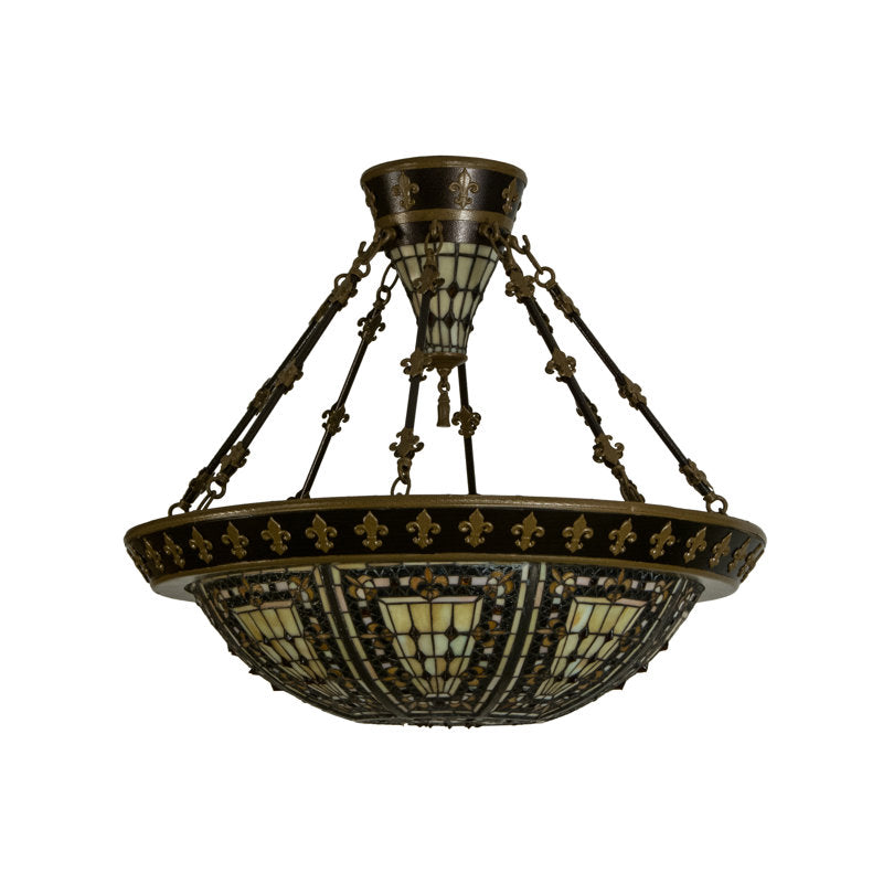 Fleur-de-lis Semi Flush Mount