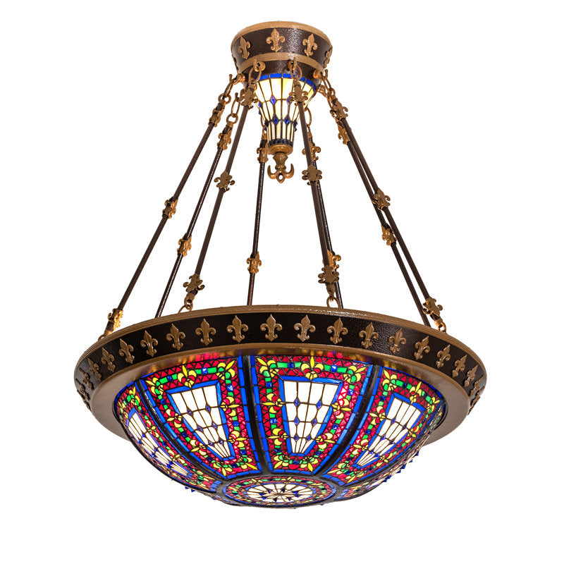 Fleur-de-lis Semi Flush Mount