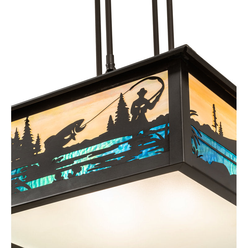 Fly Fishing Creek 3 - Light Pendant