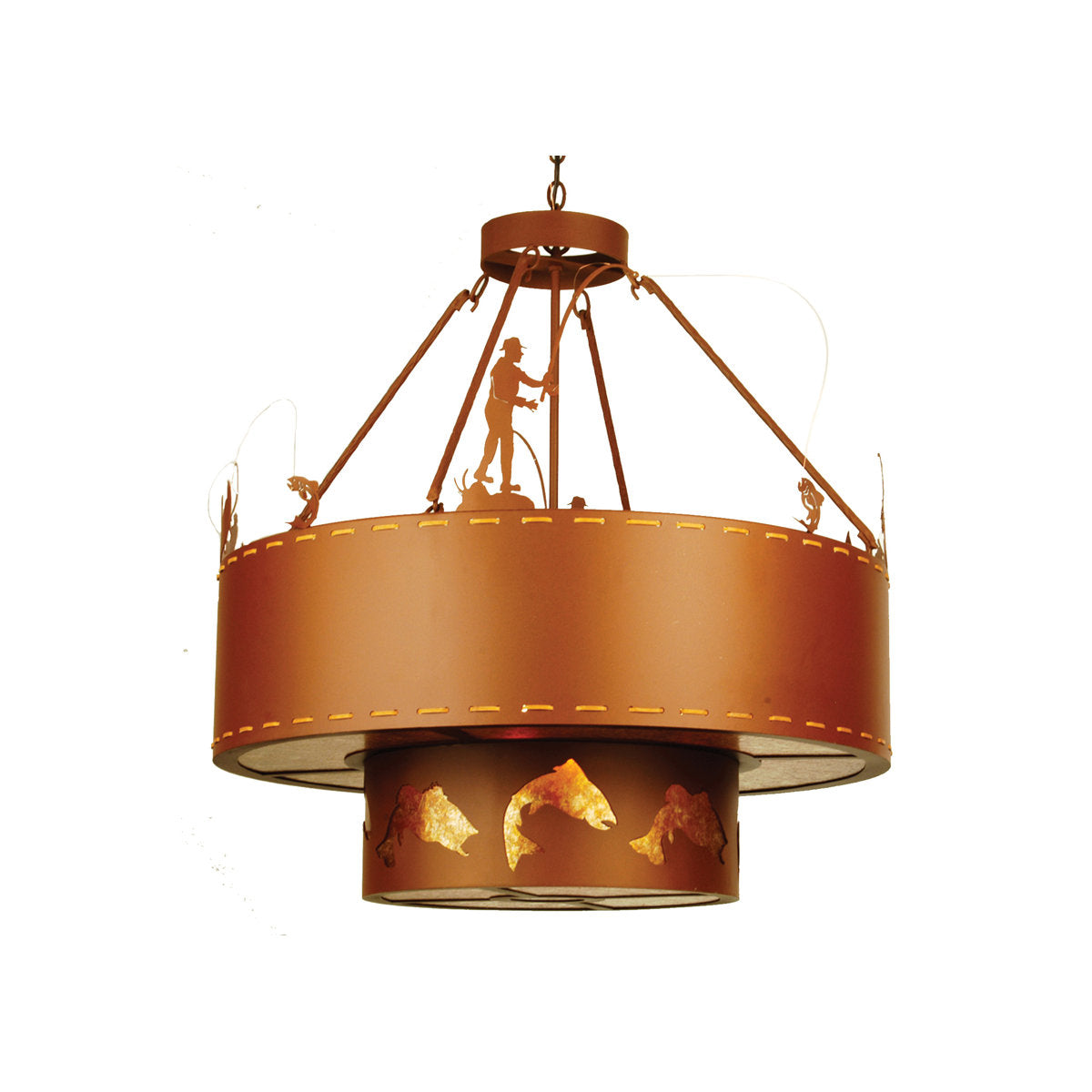 Fly Fishing Creek 8 - Light Pendant