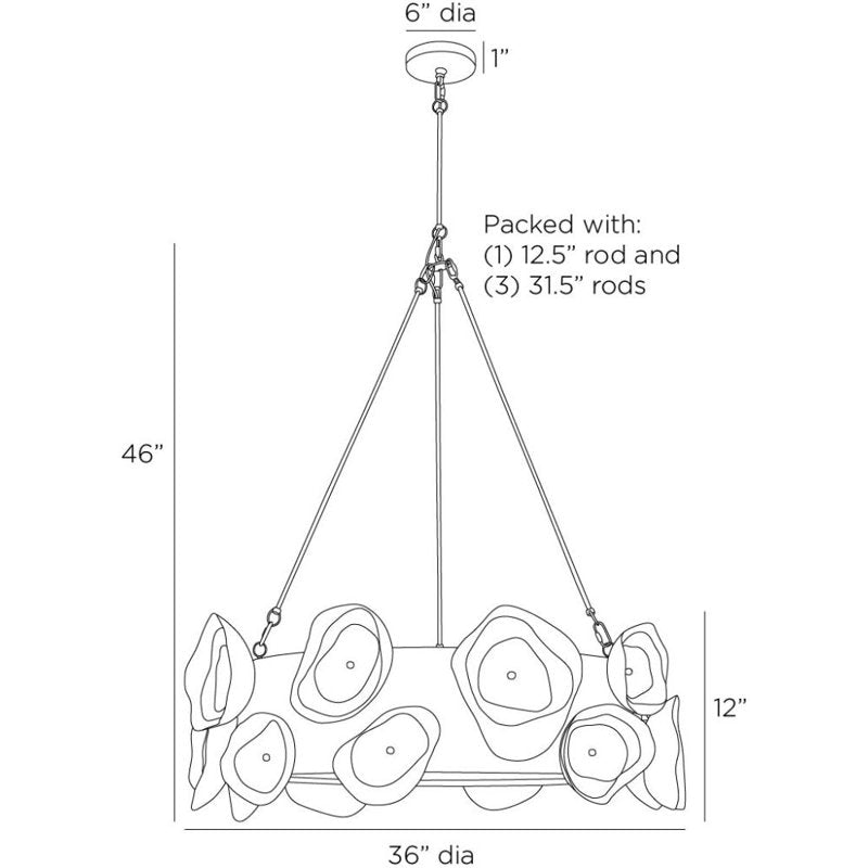 Gaia 6 - Light Chandelier