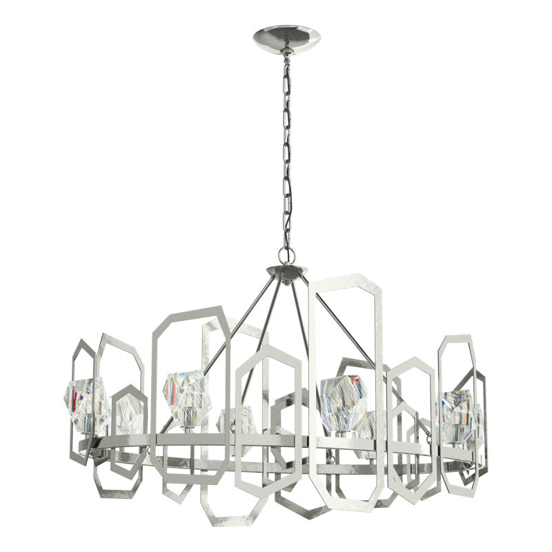 Gatsby 8 - Light Unique Wagon Wheel Chandelier