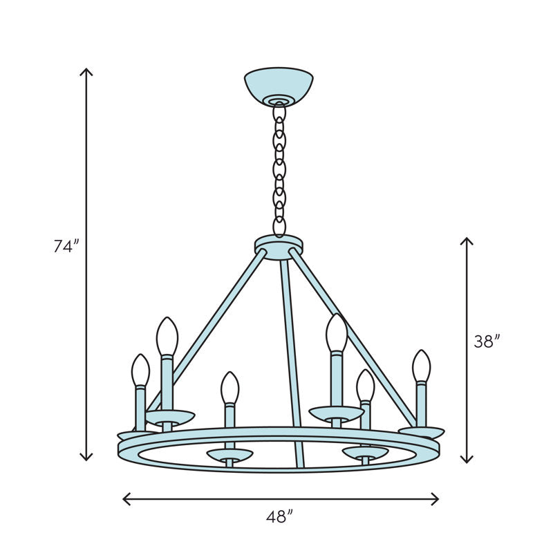Geoffrey 12 - Light Chandelier