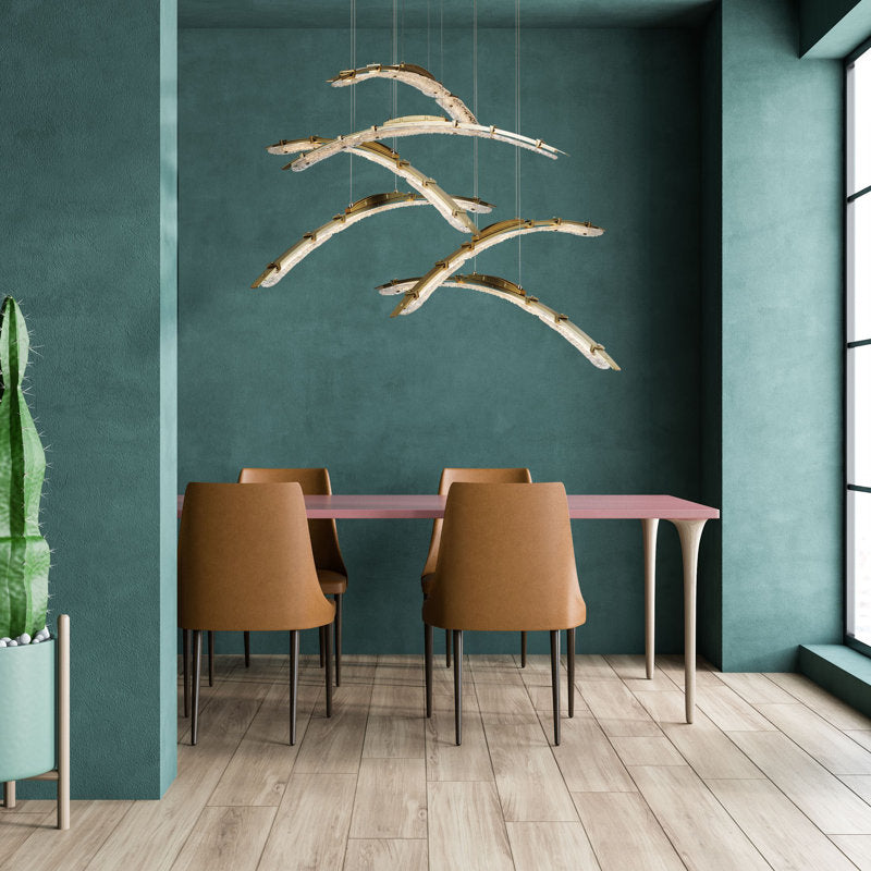Glissade 2 - Light Unique Modern Linear LED Pendant