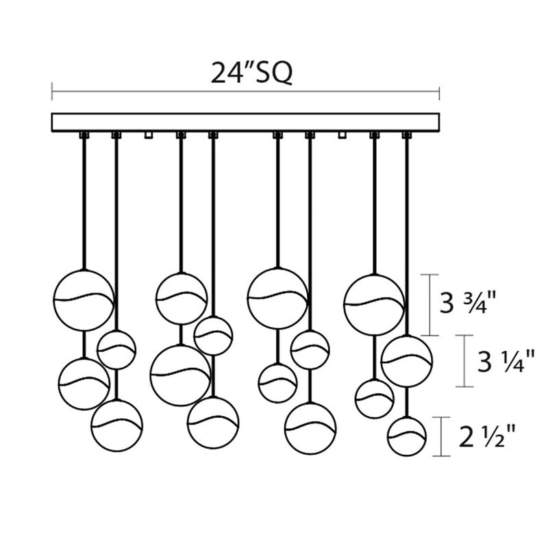 Grapes 16 - Light LED Pendant