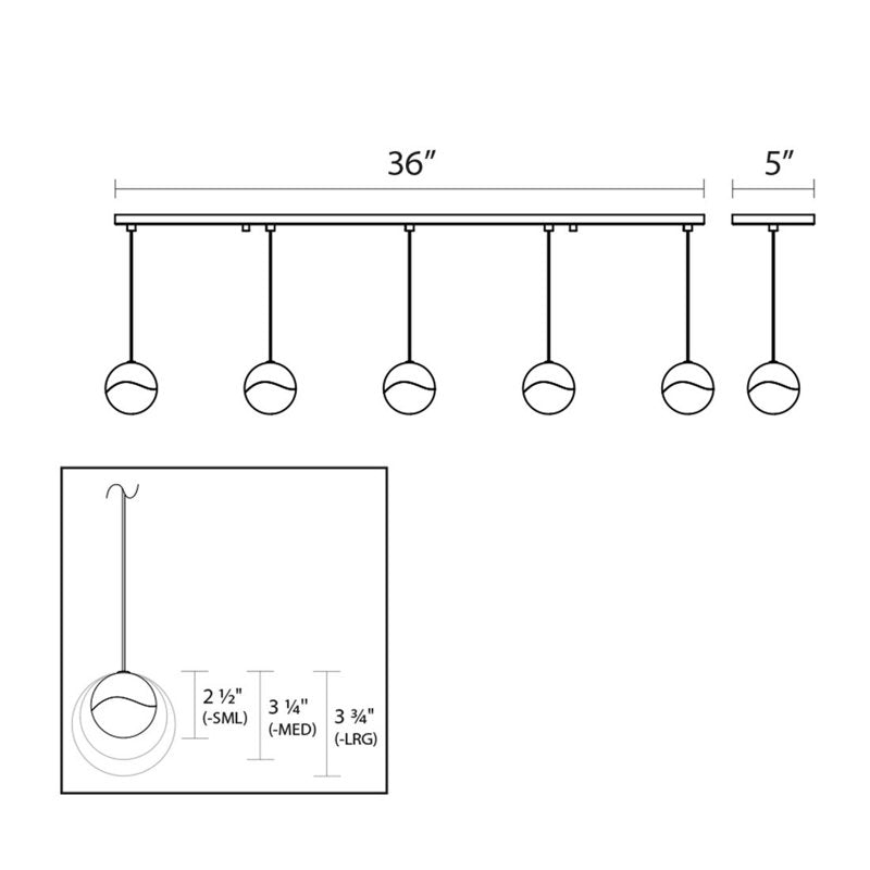 Grapes 5 - Light LED Pendant