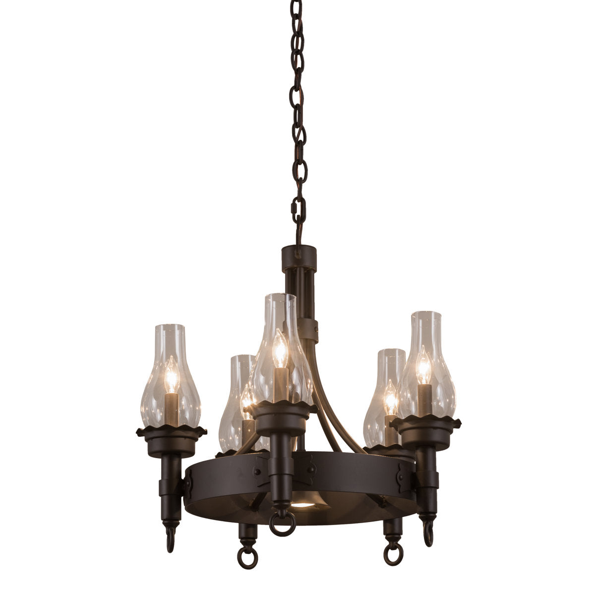 Greenbriar 6 - Light Glass Chandelier