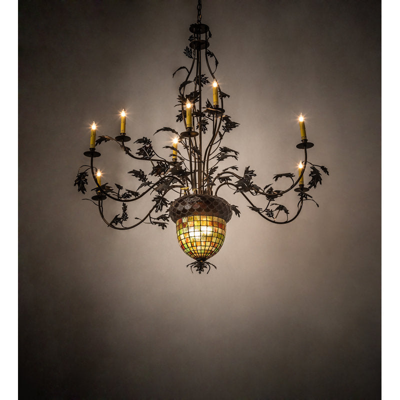 Greenbriar Oak 11 - Light Chandelier
