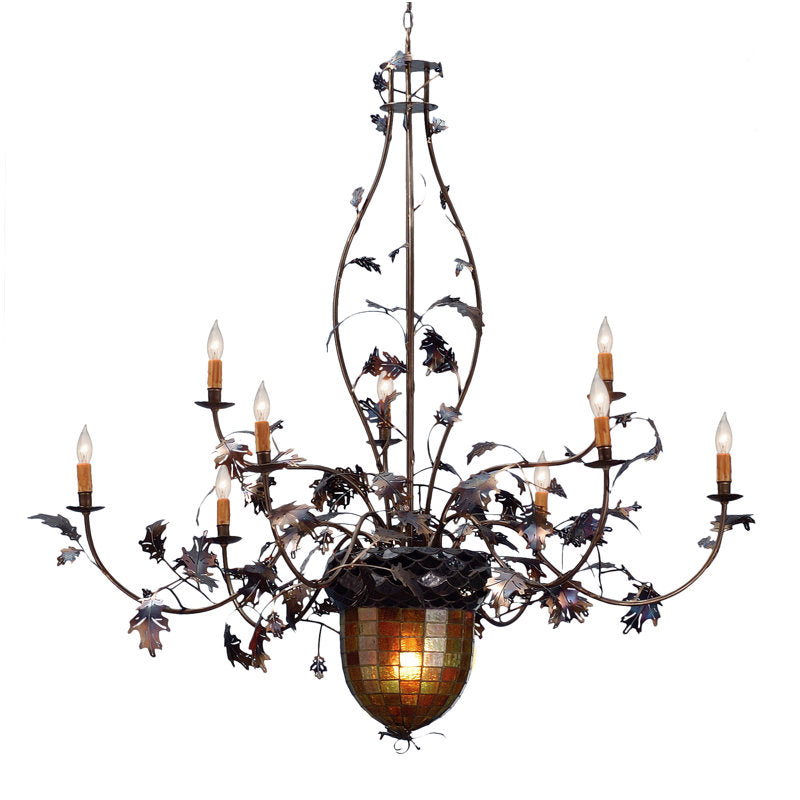 Greenbriar Oak 11 - Light Chandelier