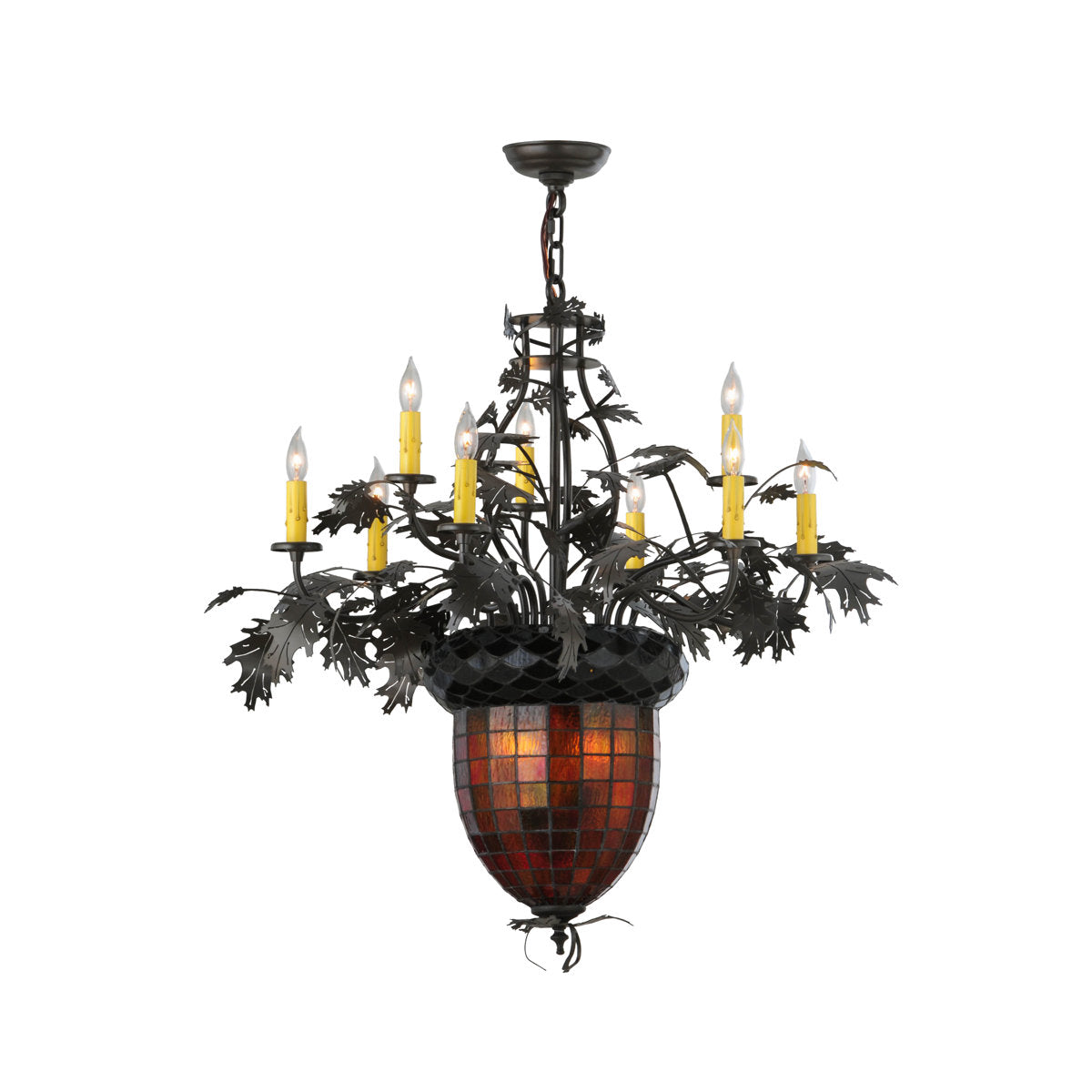 Greenbriar Oak 11 - Light Chandelier