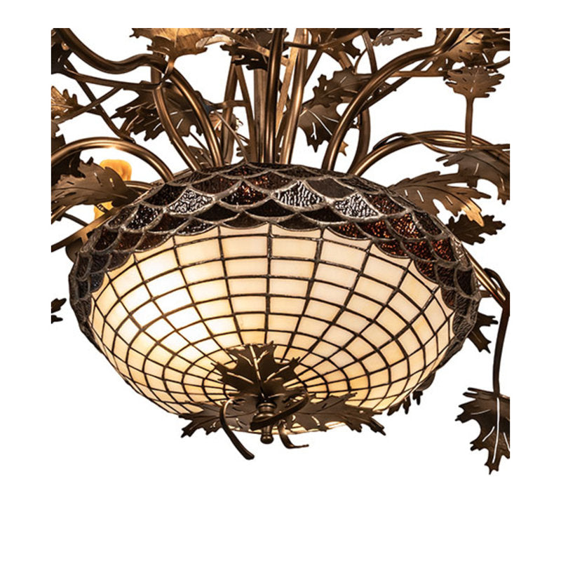 Greenbriar Oak 12 - Light Chandelier