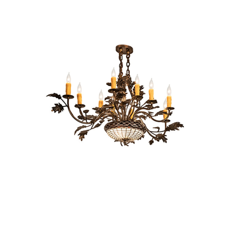 Greenbriar Oak 12 - Light Chandelier