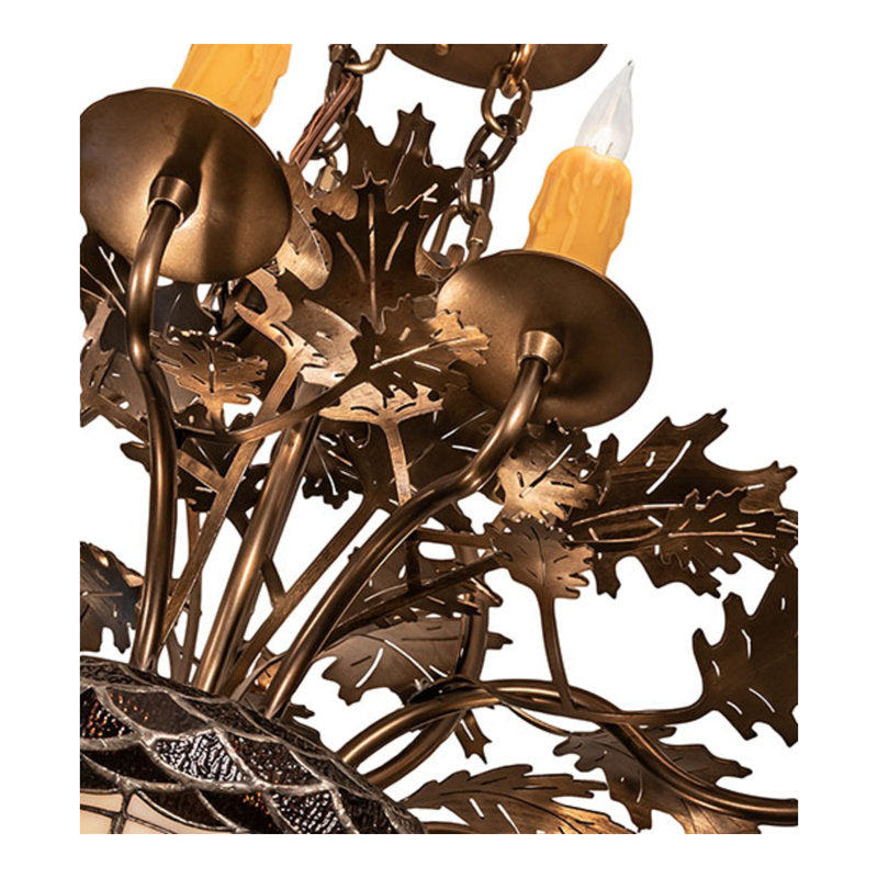 Greenbriar Oak 12 - Light Chandelier