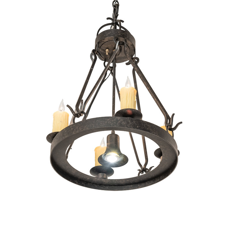 Greenbriar Oak 4 - Light Chandelier