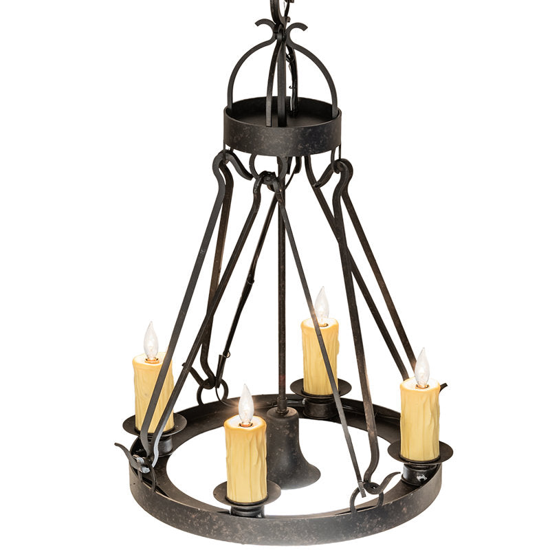 Greenbriar Oak 4 - Light Chandelier