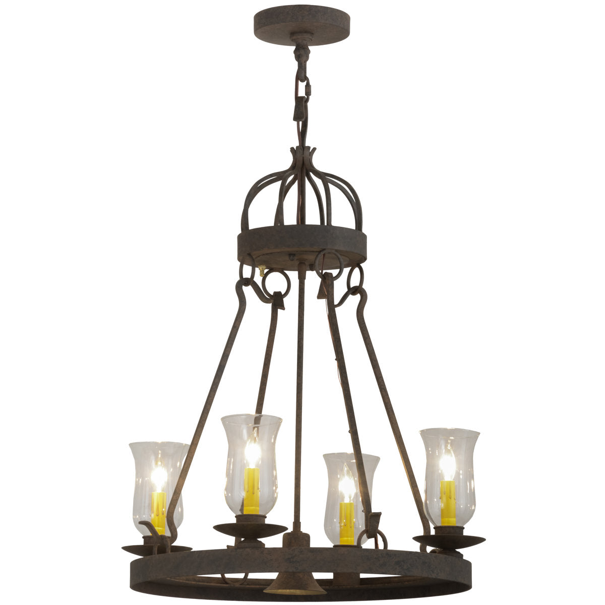 Greenbriar Oak 4 - Light Chandelier