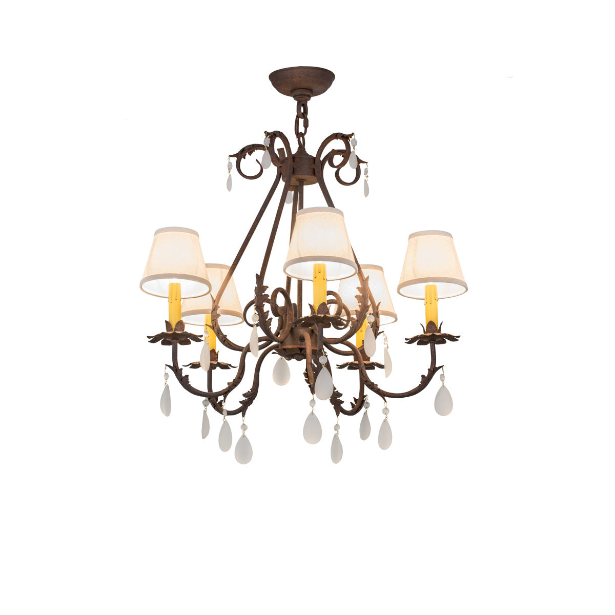 Greenbriar Oak 5 - Light Chandelier