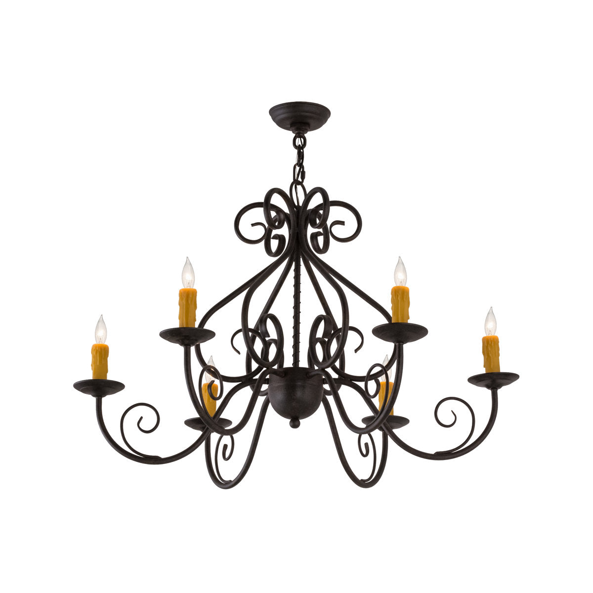 Greenbriar Oak 6 - Light Chandelier