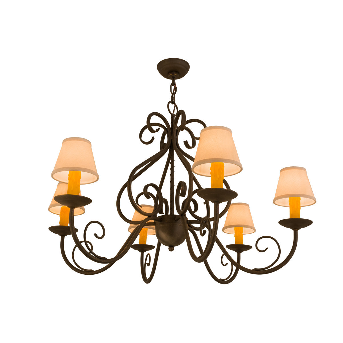 Greenbriar Oak 6 - Light Chandelier