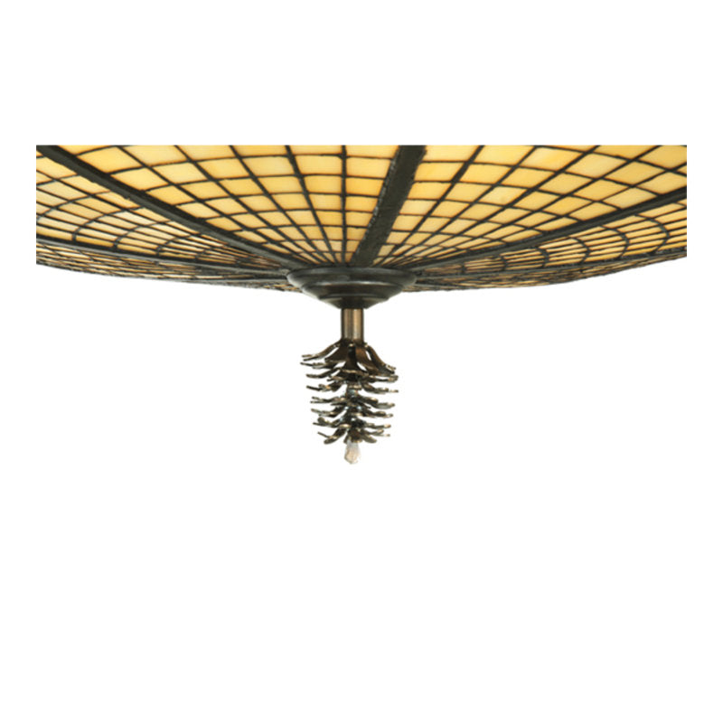 Greenbriar Oak 6 - Light Semi Flush Mount