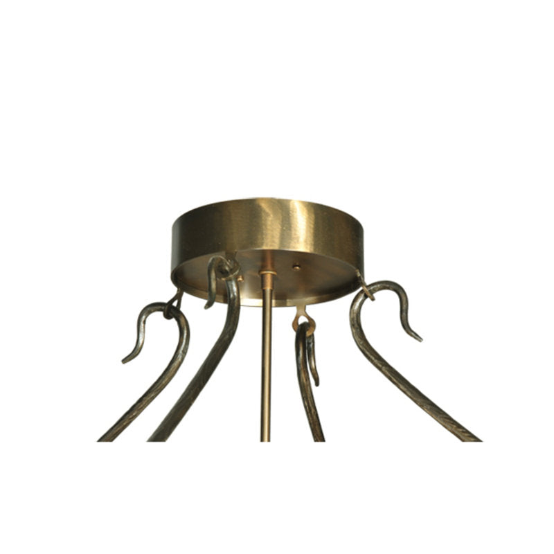 Greenbriar Oak 6 - Light Semi Flush Mount