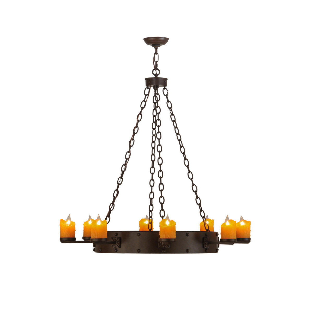 Greenbriar Oak 8 - Light Chandelier