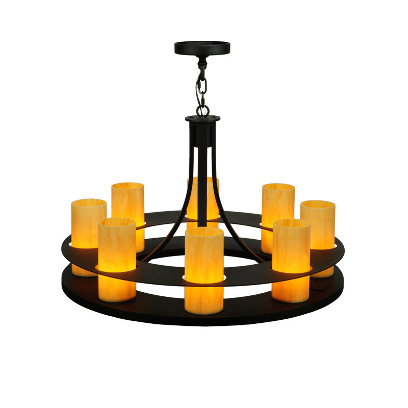 Greenbriar Oak 8 - Light Chandelier